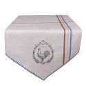 Clayre & Eef Table Runner 50x160 cm Beige 100% Cotton Rooster