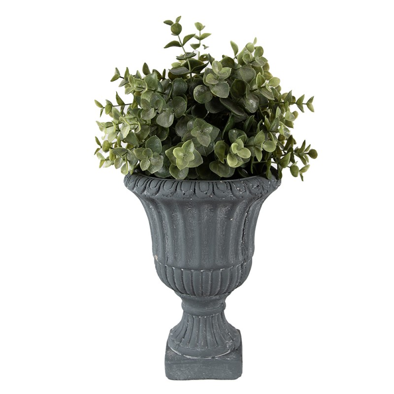 Clayre & Eef Pot de fleurs d'intérieur Ø 15x20 cm Gris Pierre