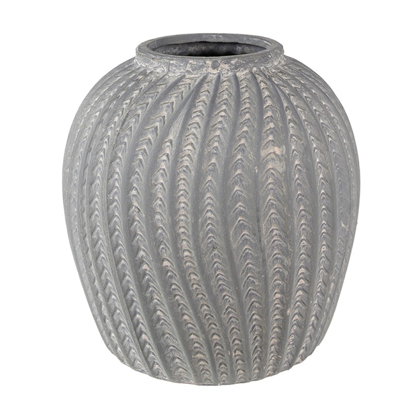 Clayre & Eef Vase Ø 20x20 cm Grey Stone