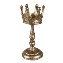 Clayre & Eef Candle holder Crown 29 cm Gold colored Iron