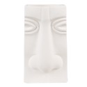 Clayre & Eef Vase Gesicht Weiß 2er set