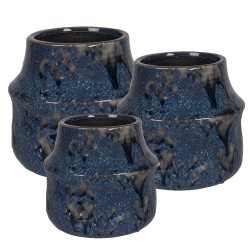 Clayre & Eef Plant Pot Blue...