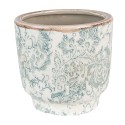 Clayre & Eef Vaso Porta Pianta Verde Ceramica set di 3