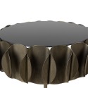 Clayre & Eef Table d'appoint Ø 57x66 cm Couleur cuivre Fer Verre