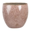 Clayre & Eef Plant Pot Pink Ceramic Round set of 3