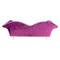 Clayre & Eef Bench 3-seater 3-Zits Purple Wood