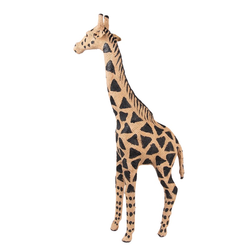 Clayre & Eef Figurine Giraffe 90 cm Brown Black Paper Iron Textile