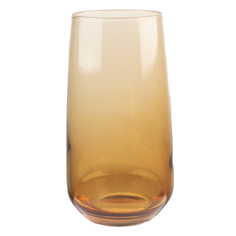 Clayre & Eef Wasserglas 430 ml Braun Glas