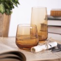 Clayre & Eef Water Glass 430 ml Brown Glass