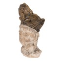 Clayre & Eef Figurine Buddha 12x9x22 cm Brown Polyresin