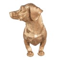 Clayre & Eef Küchenrollenhalter Hund 46x15x23 cm Goldfarbig Schwarz Kunststoff Eisen