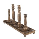 Clayre & Eef Candle holder 24 cm Copper colored Metal