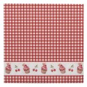 Clayre & Eef Serviettes Papier set de 20 33x33 cm (20) Rouge Blanc Papier Cupcakes