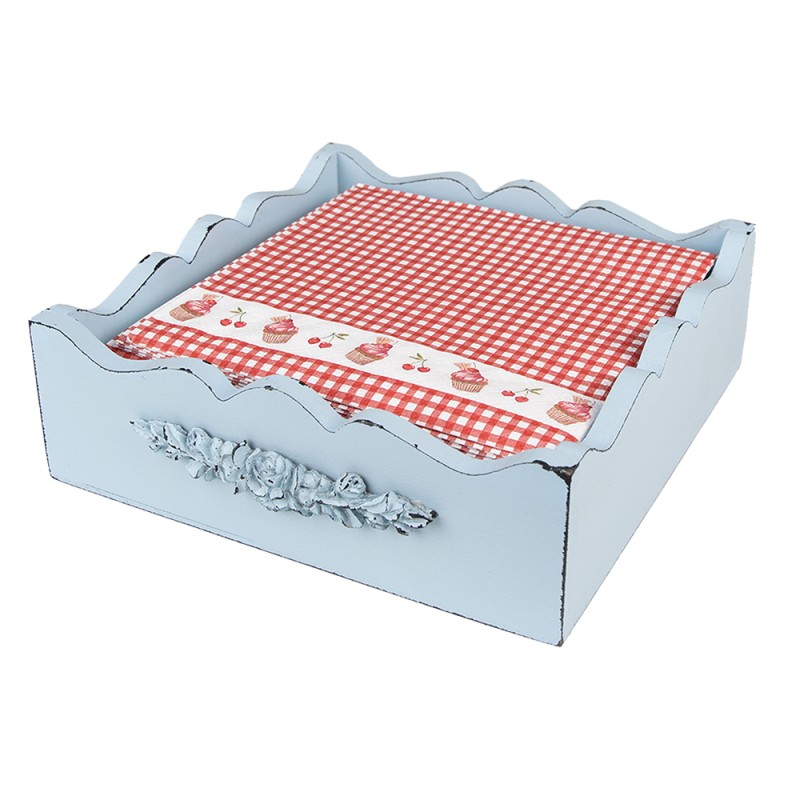 Clayre & Eef Napkins Paper Set of 20 33x33 cm (20) Red White Paper Cupcakes