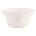 Clayre & Eef Scodella per zuppa Ø 14x7 cm Bianco Ceramica Rotondo Uccello