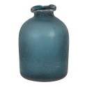 Clayre & Eef Vase Ø 7x10 cm Blue Glass Round