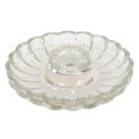 Clayre & Eef Candle holder Ø 11x3 cm Glass