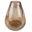 Clayre & Eef Vase Ø 13x16 cm Braun Glas