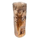 Clayre & Eef Vase Ø 8x20 cm Brown Glass