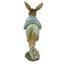 Clayre & Eef Figur Kaninchen 15 cm Braun Blau Polyresin