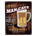 Clayre & Eef Plaque de texte 20x25 cm Marron Fer Man Cave