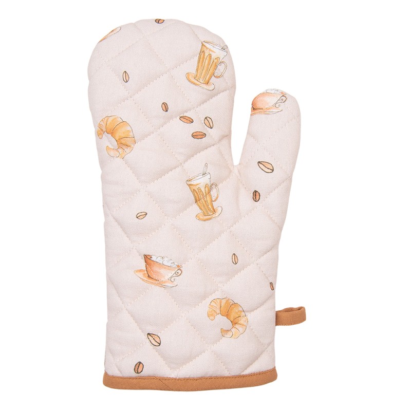 Clayre & Eef Apron and Oven Mitt set of 3 Cotton