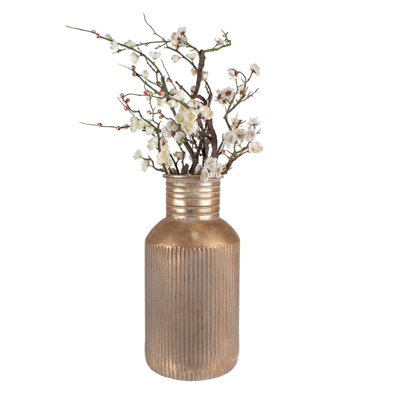 Clayre & Eef Vase Ø 22x44 cm Gold colored Metal