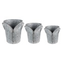 Clayre & Eef Supporto per piante Ø 25x28  cm Grigio Metallo