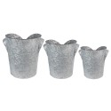 Clayre & Eef Plant Holder Ø 25x28  cm Grey Metal