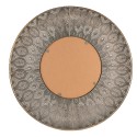Clayre & Eef Mirror Ø 60 cm Gold colored Metal Round