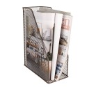 Clayre & Eef Tijdschriftenhouder  23x11x30 cm Bruin Ijzer