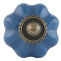 Poignée de porte Bleu, Marron Ø 3 cm | Ø 3 cm | Clayre & Eef | 63499