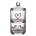 Clayre & Eef Storage Jar Lid Ø 10x21 cm Glass Round Dachshund