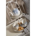 Clayre & Eef Tasse et soucoupe 200 ml Blanc Bleu Porcelaine Fleurs