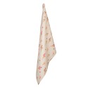 Clayre & Eef Theedoek  50x70 cm Beige Roze Katoen Rechthoek Ijsjes