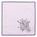 Clayre & Eef Napkins Cotton Set of 6 40x40 cm Purple White Cotton Square Lavender