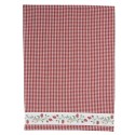 Clayre & Eef Asciugamani da cucina 50x70 cm Bianco Rosso  Cotone Fragole