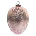 Clayre & Eef Christmas Bauble Ø 12 cm Pink Glass