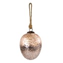 Clayre & Eef Christmas Bauble Ø 9 cm Pink Glass