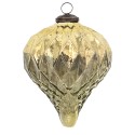 Clayre & Eef Christmas Bauble Ø 13 cm Gold colored Glass