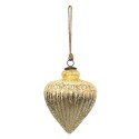 Clayre & Eef Christmas Bauble XL Ø 17cm Gold colored Glass