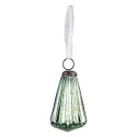 Clayre & Eef Christmas Bauble Ø 4 cm Green Glass