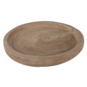 Clayre & Eef Serving Platter Ø 26x3 cm Brown Wood Round