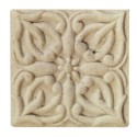 Clayre & Eef Pomello 4x4 cm Beige Ceramica Quadrato