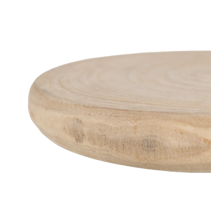 Clayre & Eef Pot Coasters Ø 30 cm Brown Wood Round
