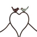 Clayre & Eef Porte-plante 39x18x39 cm Marron Fer Oiseaux