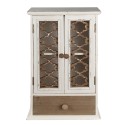 Clayre & Eef Wandkast  32x13x51 cm Wit Bruin Hout