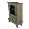Clayre & Eef Wall Cabinet 37x17x50 cm Green Wood Glass