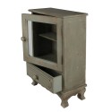Clayre & Eef Wall Cabinet 37x17x50 cm Green Wood Glass