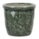 Clayre & Eef Fioriera 7 cm Verde Ceramica Rotondo